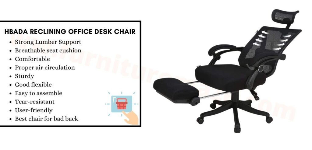 Hbada Reclining Office Desk Chair