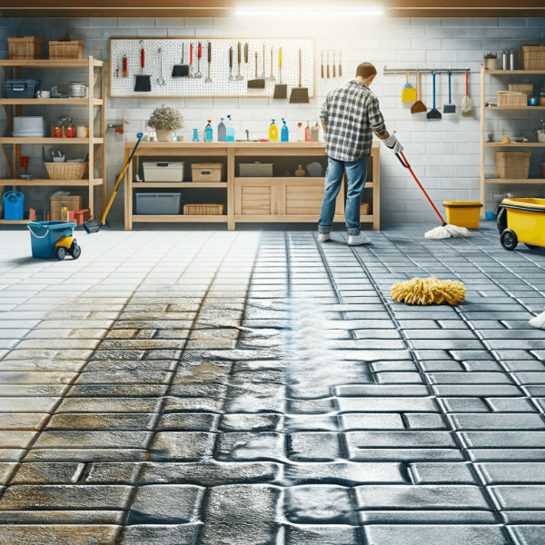 How to Clean Interlocking Garage Floor Tiles