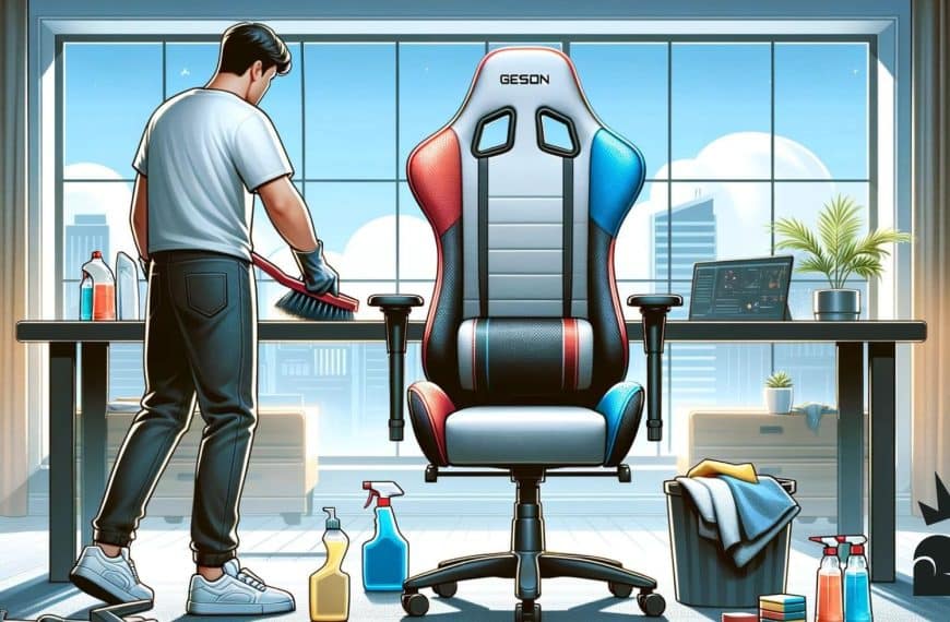 how to clean a fabric gaming chair