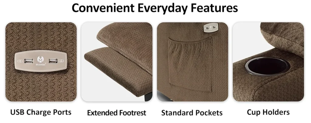 Convenience Features- High seat armchair for elderly